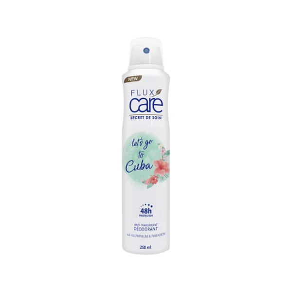 Flux Care déodorant anti-transpirant 250 ml Let's go to Cuba