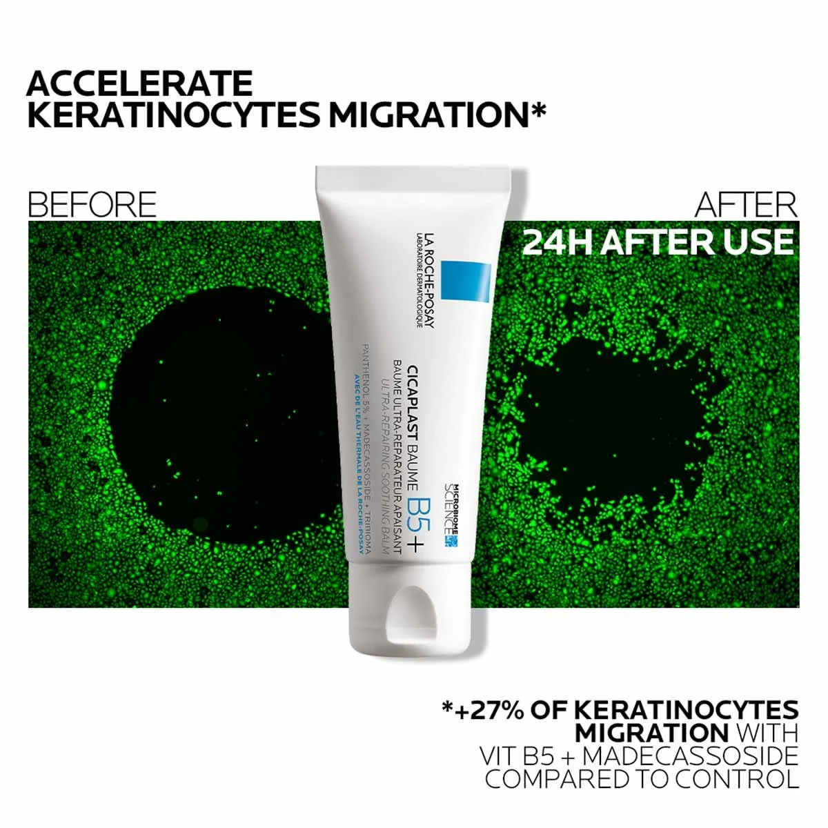 LA ROCHE POSAY Cicaplast Baume B5+ Crème Ultra-Réparatrice Apaisante 40ml – Image 3